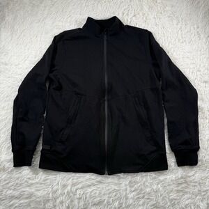 Cuts Clothing Jacket Mens Large Black Full Zip Gym Outdoor Performance Casual